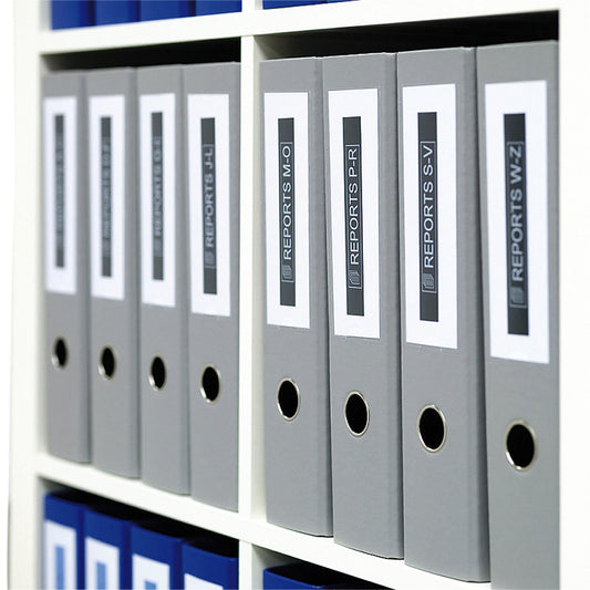 Labeltape Dymo LabelManager D1 9mm Wit met Zwarte Opdruk