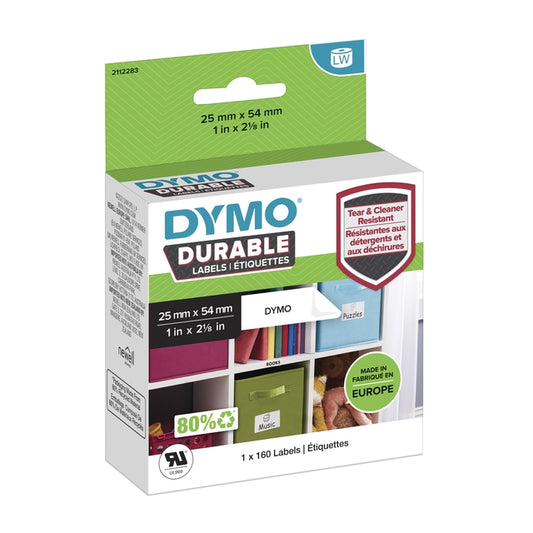 Dymo LW Industriële Labels 25x54mm, 160 Stuks