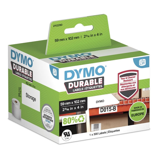 Dymo LabelWriter industriële etiketten 59x102mm, 300 stuks