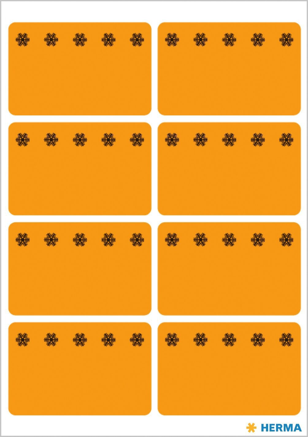 HERMA 3774 diepvriesetiketten 26x40mm oranje, 48 stuks - 2