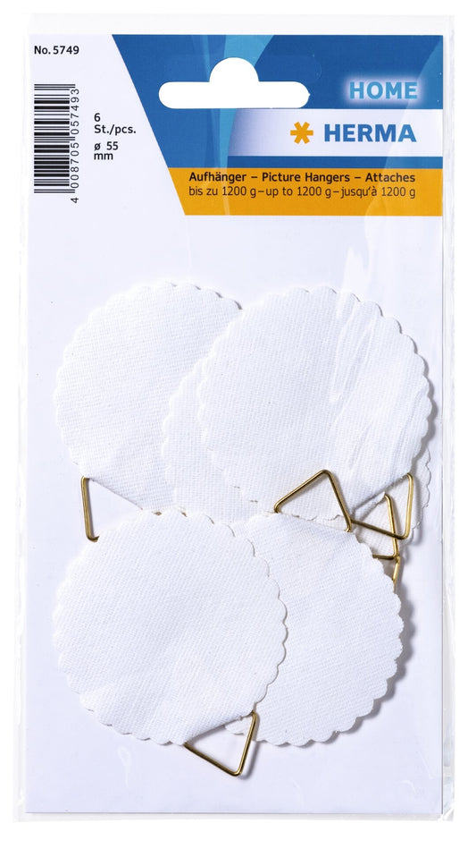 HERMA 5749 Hanghaakje voor etiketten, 45mm, 6 stuks