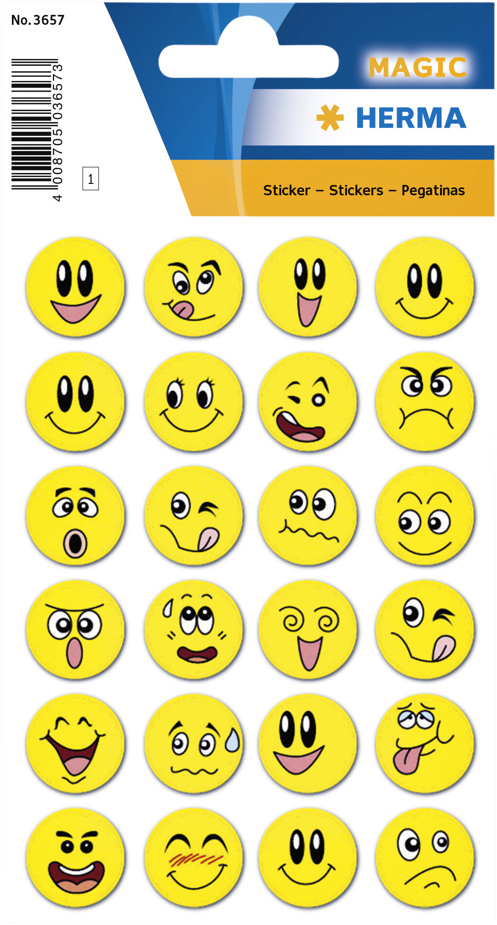 HERMA 3657 Smiley met wiebeleffect zelfklevende etiketten - 2