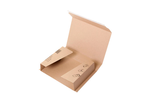 Wikkelverpakking IEZZY met zelfklevende strip, bruin, 280x380mm