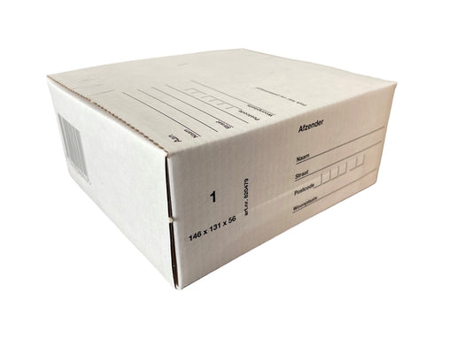 Postpakketbox IEZZY 1, 146x131x56mm, wit, snel te monteren