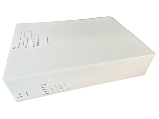 Postpakketbox IEZZY 5, 430x300x90mm, wit, snel te monteren