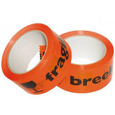 Waarschuwingstape IEZZY Breekbaar 50mmx66m oranje/zwart