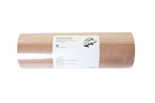 Kraft inpakpapier IEZZY 70g/m², 50cm x 220m, bruin