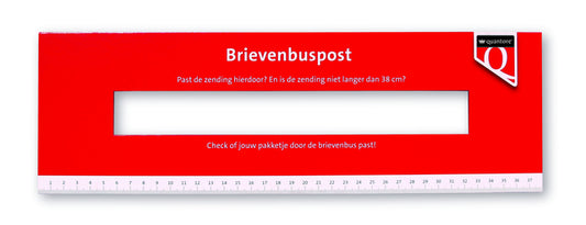 Brievenbus Tester voor Pakketafmetingen