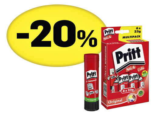 Lijmstift Pritt pk212 22g kindvriendelijk, uitwasbaar en milieuvriendelijk