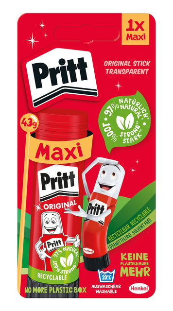 Pritt Lijmstift 43g, kindvriendelijk en uitwasbaar