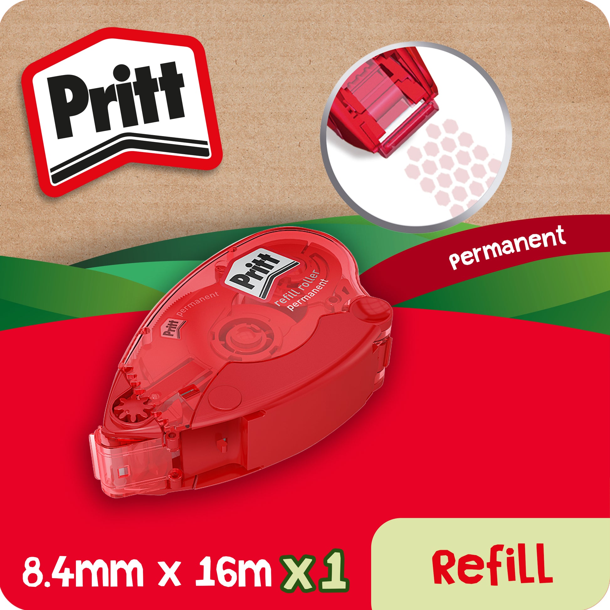 Lijmroller Pritt Compact permanent 10 meter - 2