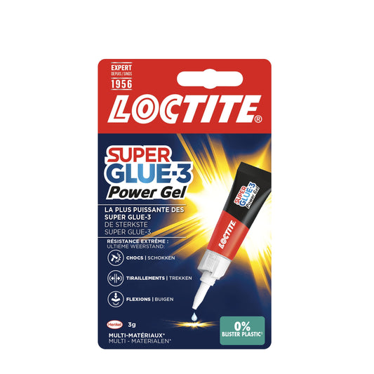Loctite Powerflex Gel 3g, sterke en flexibele secondelijm