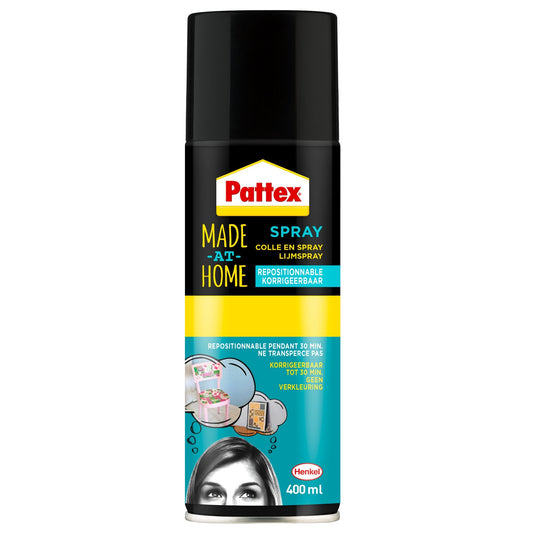 Pattex hobby spray non-permanent 400ml, corrigeren en op gladde oppervlakken