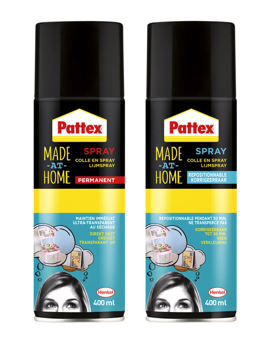 Pattex Hobby Spray Permanent 400ml voor Licht Materialen