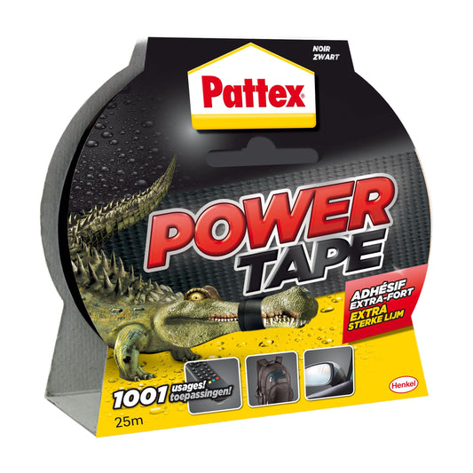 Pattex Power Tape 50mm x 25m Zwart - Waterdicht en Sterk