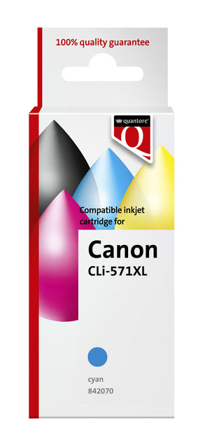 Inktcartridge Quantore Canon CLI-571XL Blauw