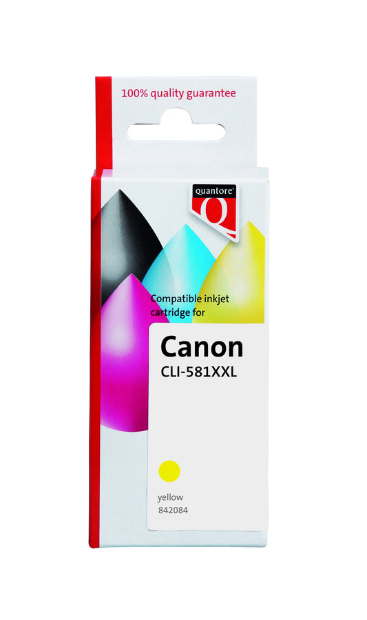 Inktcartridge Quantore Canon CLI-581XXL geel
