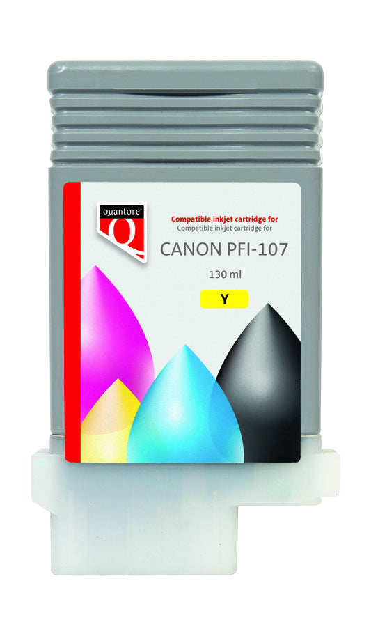 Inktcartridge Quantore Canon PFI-107 Geel