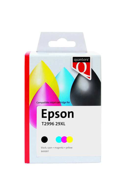 Inktcartridge Quantore Epson 29XL T2996 zwart voor Epson printers