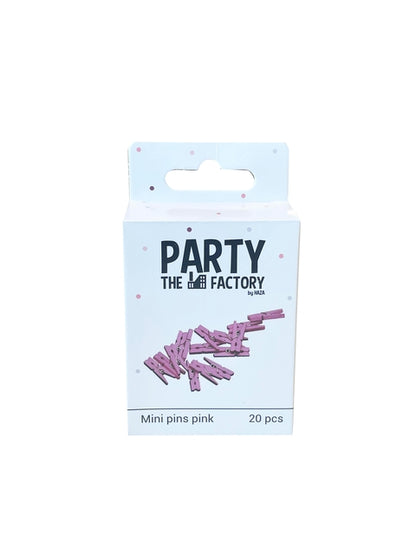 Roze knijpers Haza mini 20 stuks - 2