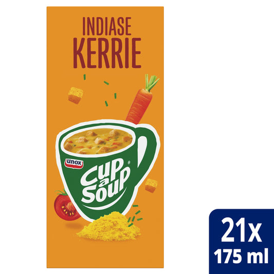 Cup-a-Soup Unox Indiase Kerrie 175ml zakjes, 21 stuks