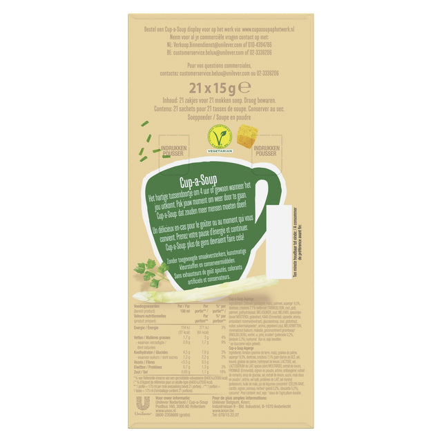 Cup-a-Soup Unox Asperge 175ml – Lichte aspergesoep - 3