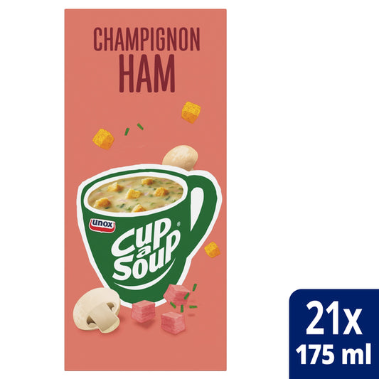 Cup-a-Soup Unox champignon ham 175ml – Hartige champignonsoep