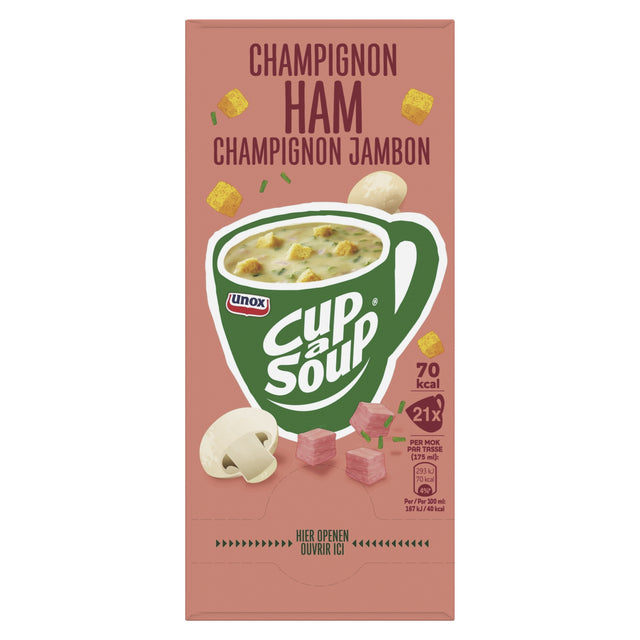 Cup-a-Soup Unox champignon ham 175ml – Hartige champignonsoep - 2