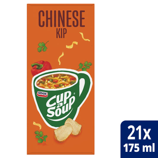 Cup-a-Soup Unox Chinese Kip 175ml zakjes, 21 stuks