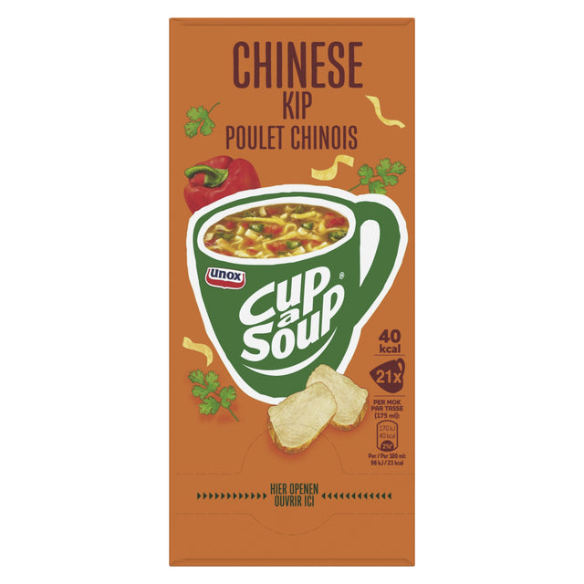 Cup-a-Soup Unox Chinese Kip 175ml zakjes, 21 stuks - 2