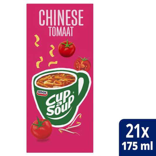 Cup-a-Soup Unox Chinese Tomaat 175ml zakjes, 21 stuks