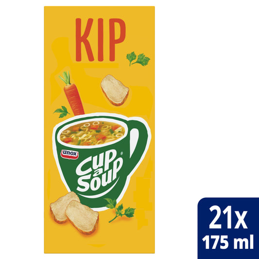 Cup-a-Soup Unox Kip 175ml zakjes, 21 stuks