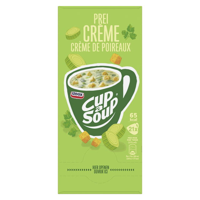 Cup-a-Soup Unox Prei-Crème 175ml zakjes, 21 stuks - 2
