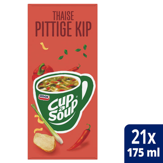 Unox Cup-a-Soup Thaise Pittige Kip 175ml - Pittige maaltijdsoep