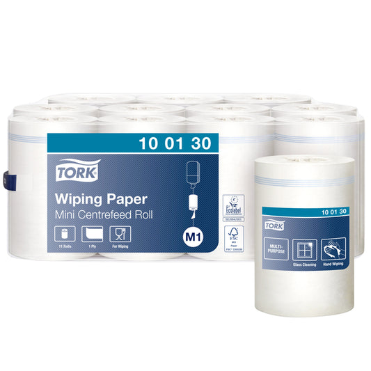 Poetsrol Tork M1 centerfeed 1-laags wit 120 m