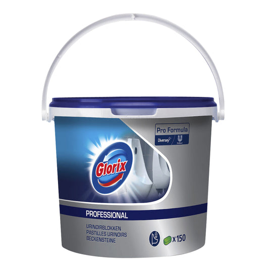 Toiletblok Glorix Professional Citroen 150 stuks - Fris en onderhoudsvriendelijk