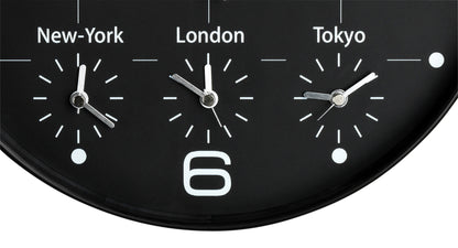 Wandklok UNILUX On Time, diameter 30,5cm zwart/wit - 2