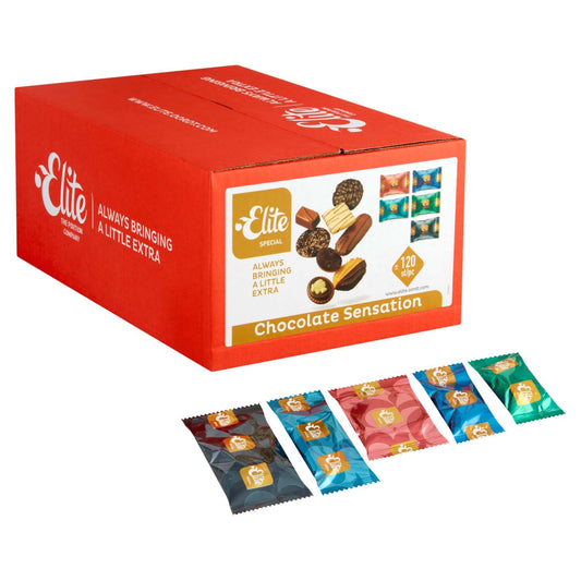 Elite Chocolate Sensation Koekjesmix 8 soorten, per stuk verpakt