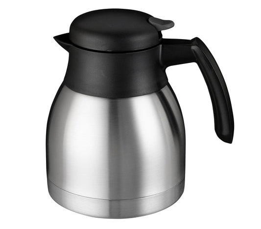 Dubbelwandige RVS thermoskan Bravilor 1 liter zwart