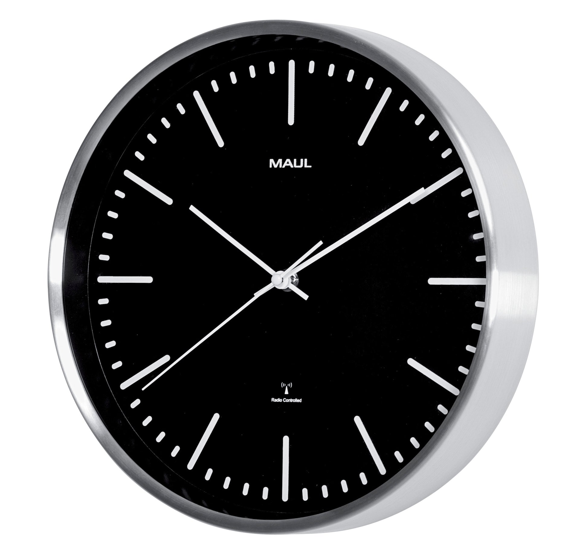 Wandklok Maul Fly, 30,5 cm, Zwart/Aluminium - 2