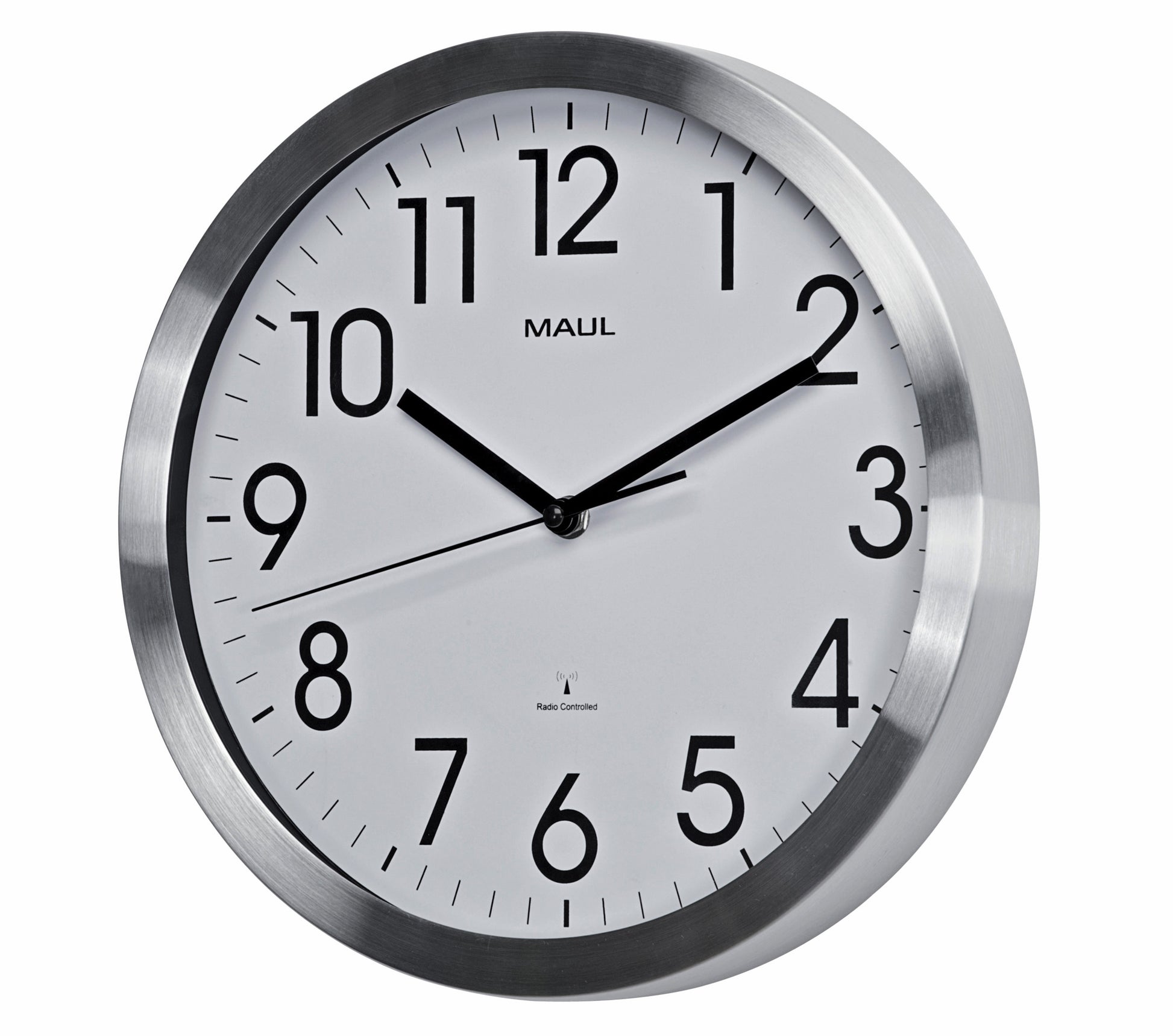 Wandklok Maul Move, 30,5 cm, Aluminium/Wit - 2