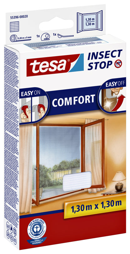 Insectenhor Tesa Raam 1,3 x 1,3 m Wit met Klittenband - 2
