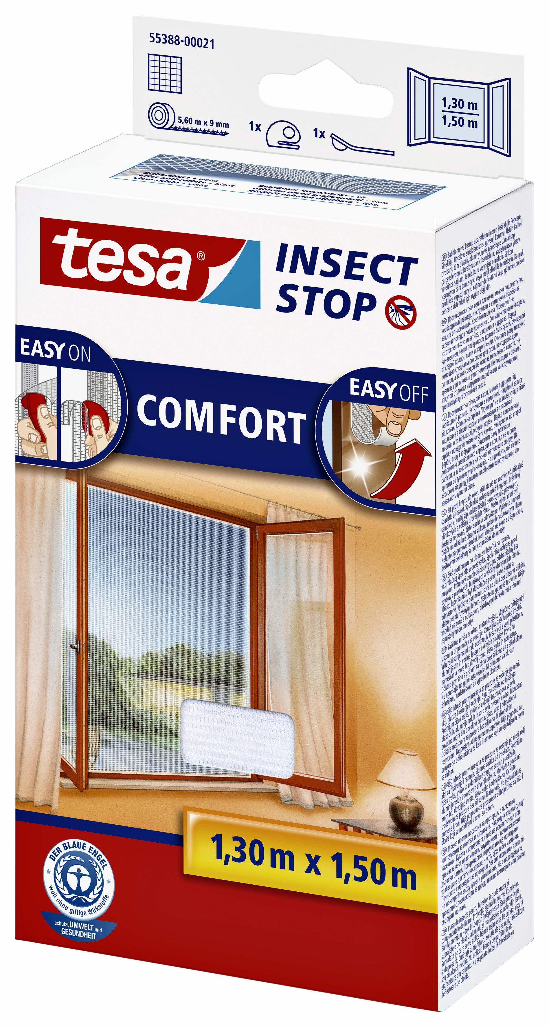 Witte Insectenhor Tesa voor Ramen 1,5 x 1,3 m - 3