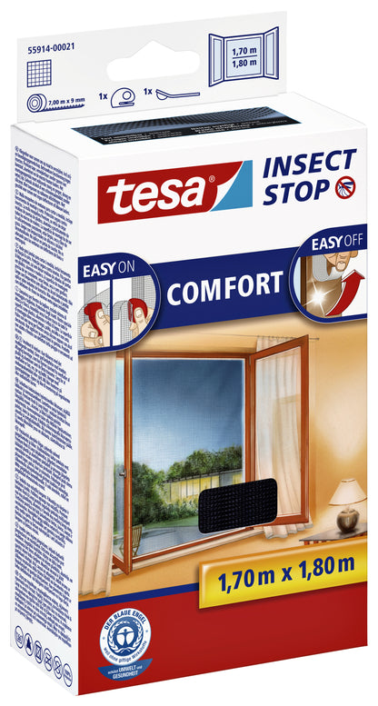 Tesa Insectenhor raam 1.7x1.8m Zwart - 2