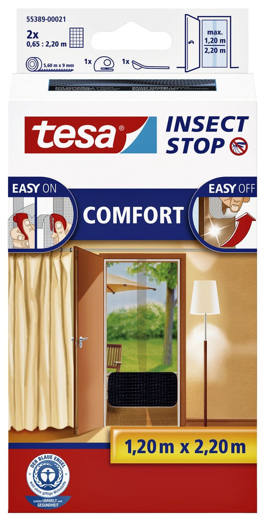 Insectenhor Tesa Comfort voor Deuren, 2x 0.65x2.50m