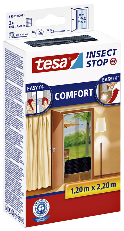 Insectenhor Tesa Comfort voor Deuren, 2x 0.65x2.50m - 2