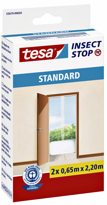 Insectenhor tesa STANDARD deur 2x 0.65x2.20 m zwart - 2