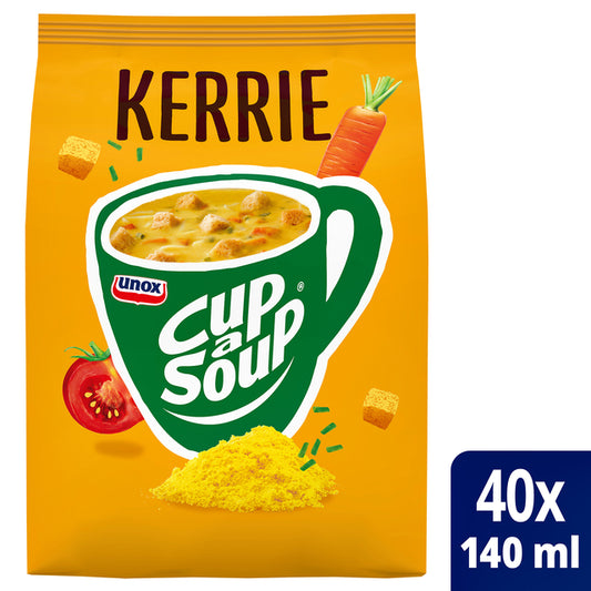 Cup-a-Soup Unox Kerrie machinezak 140ml, 40 servings
