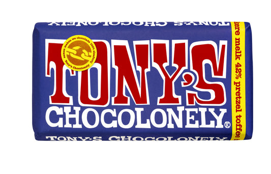 Tony Chocolonely donker-melk pretzels, 100gr