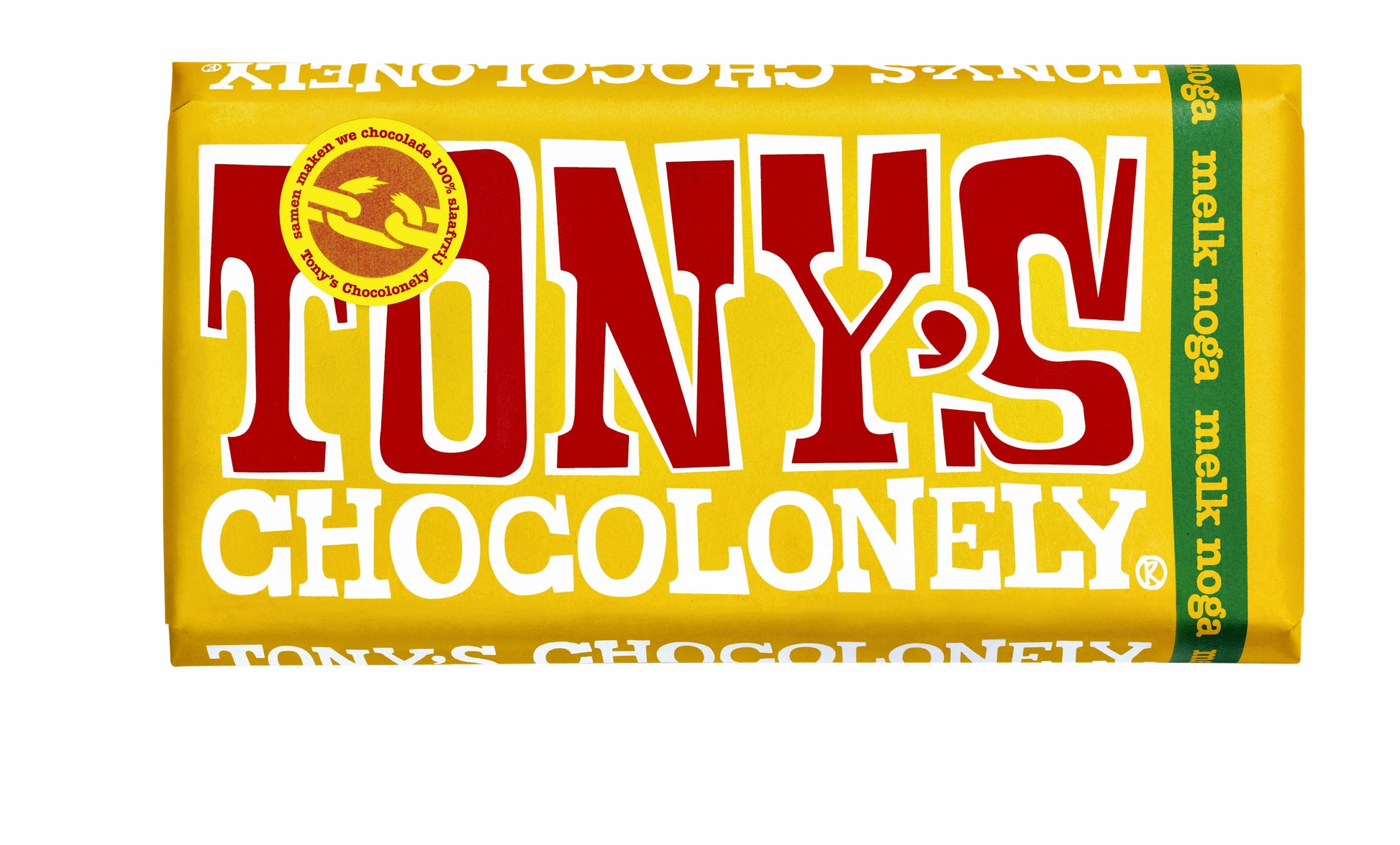 Tony's Chocolonely Noga Melk Reep 180 gram